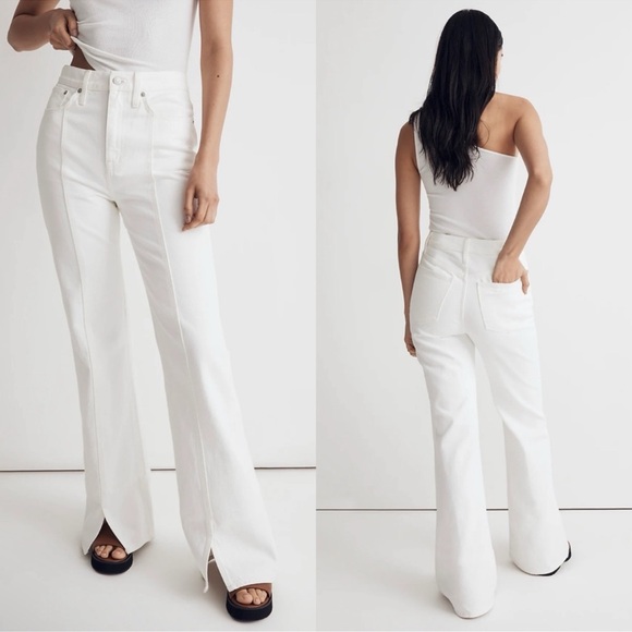 Madewell Denim - Madewell Baggy Flare Women’s Jeans Tile‎ White Size 30
